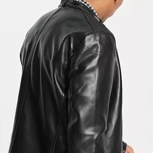 NWT Faux Leather Jacket - Picture 3 of 6